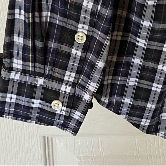 Ralph Lauren Blue & Black Plaid Button Down Shirt - Picture 11 of 13